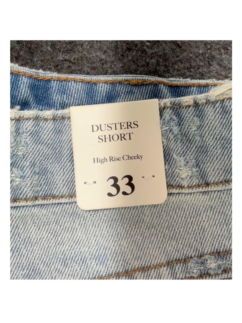 Rolla's Dusters Short in the Layla Bleach wash Cheeky Denim High Rise Slim 33 - Picture 5 of 6